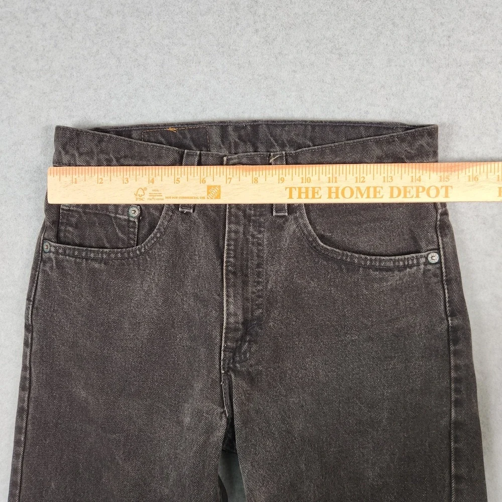 Vintage Levis 505 Jeans 31x34 (Actual 29x34) Black Straight Leg 90s Made In USA